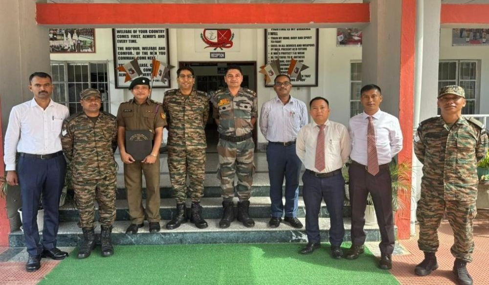 Nagaland Independent (I) Sainik School Company NCC felicitated Care Taker Officers on November 6.